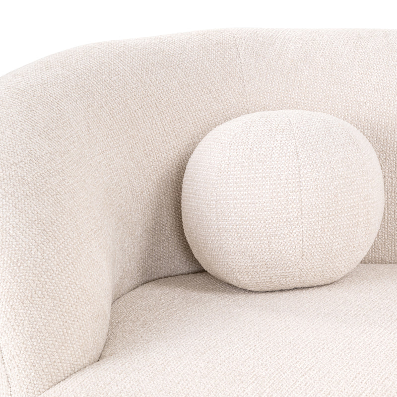 Richmond Sofa Emma Chaiselongue Cream Fancy – Skulpturales Design