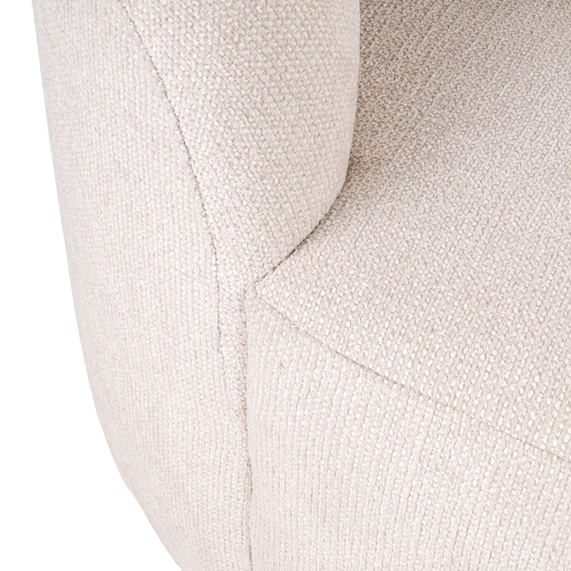 Richmond Sofa Emma Chaiselongue Cream Fancy – Skulpturales Design