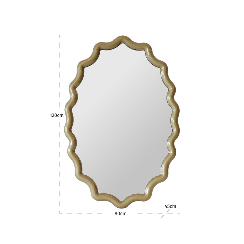Richmond Spiegel Morgan champagne gold, 120x80 cm, Wandspiegel