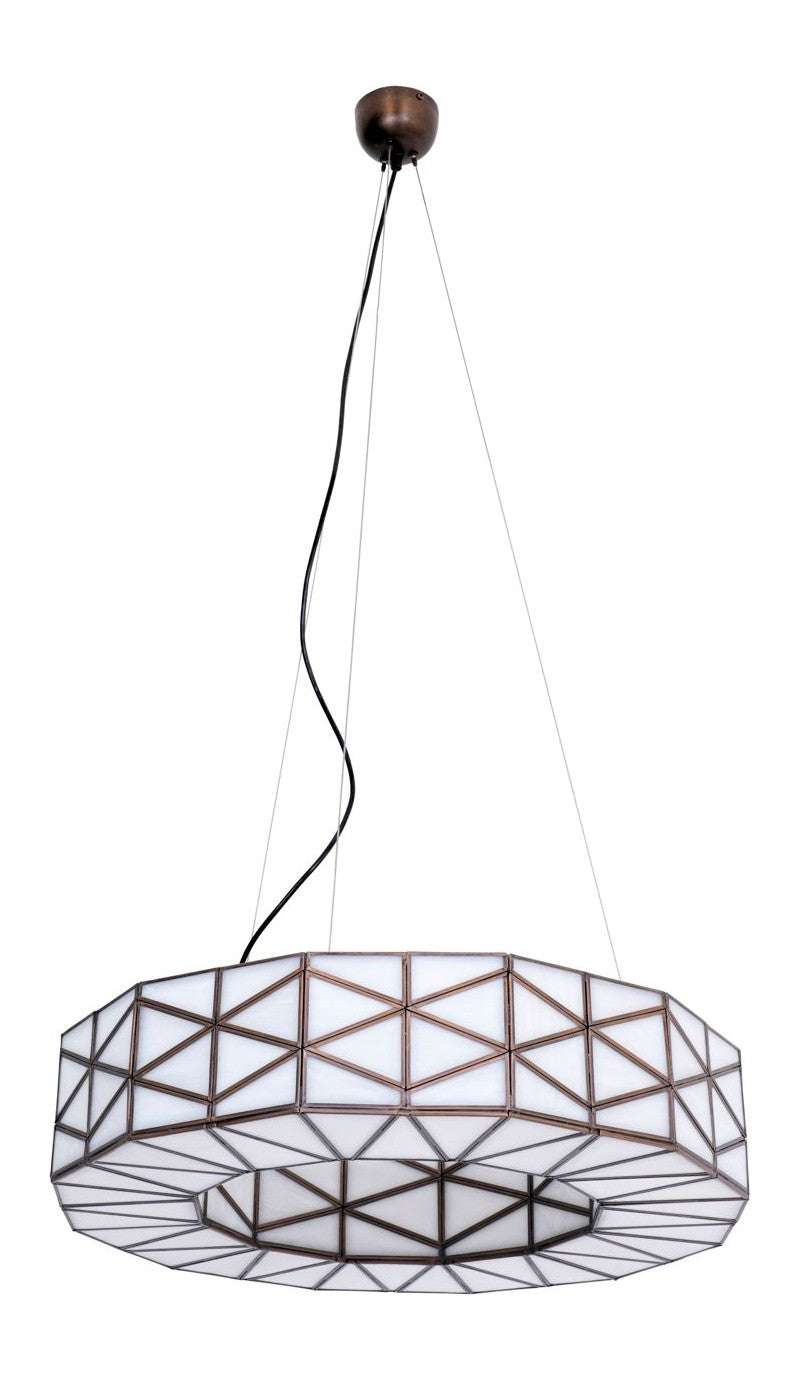Pendelleuchte Solaria Copper – Richmond Design mit Messing & Glas, E27