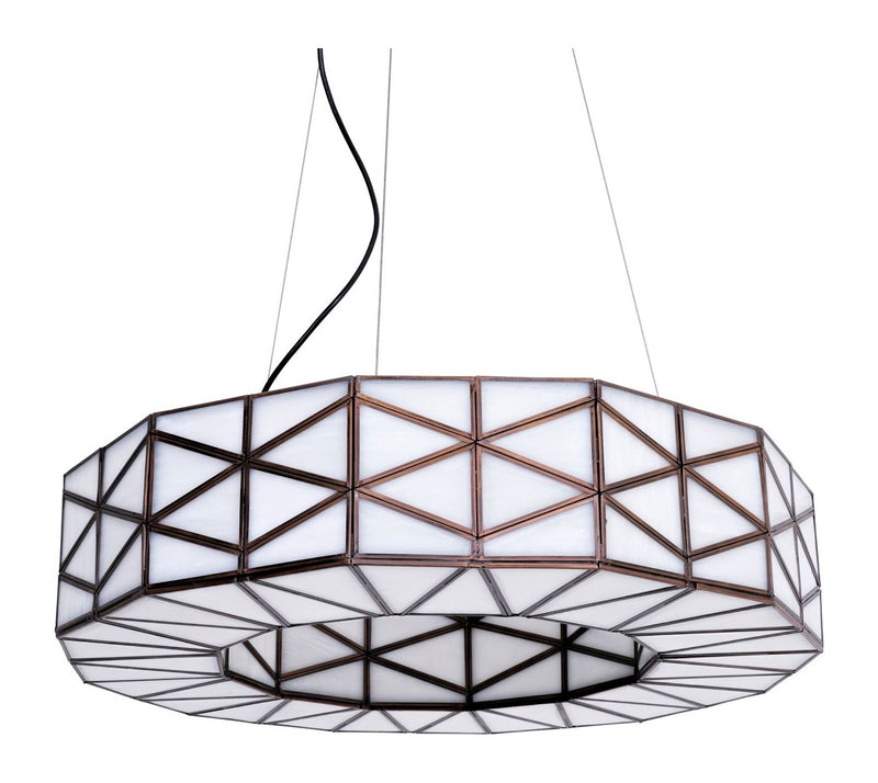 Pendelleuchte Solaria Copper – Richmond Design mit Messing & Glas, E27