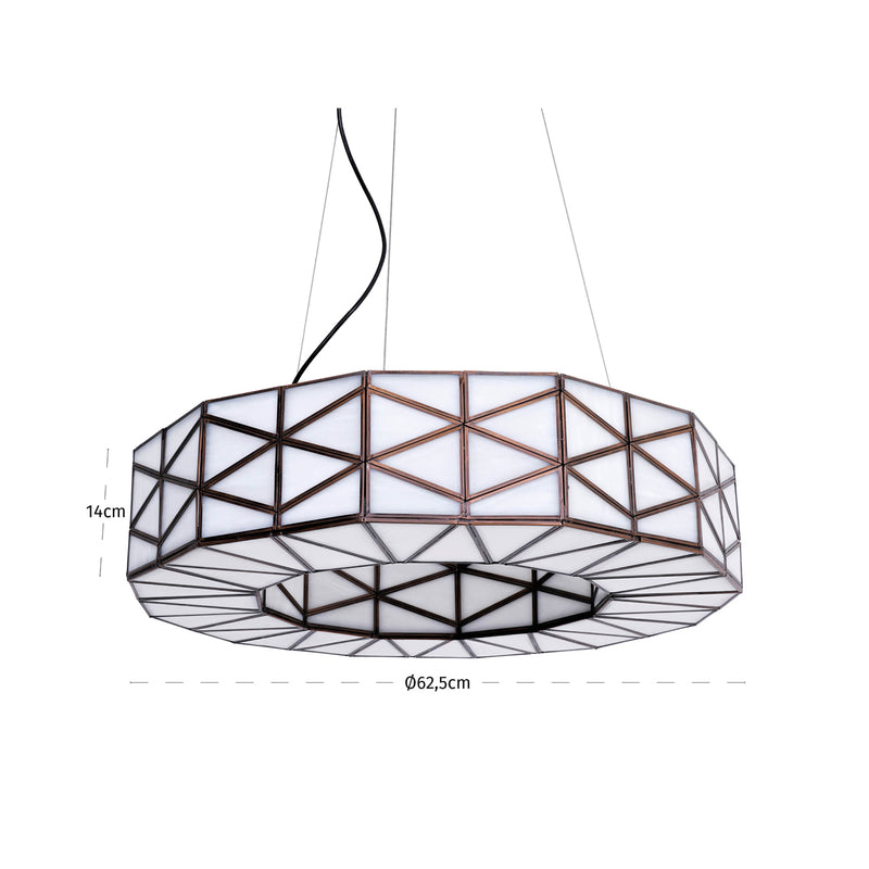 Pendelleuchte Solaria Copper – Richmond Design mit Messing & Glas, E27