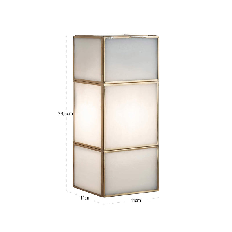 Richmond Wandlampe Sofia brass antique - Wandleuchte E14, Glas &