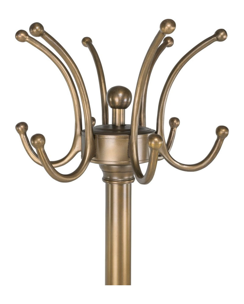 Garderobe Darwy Brass Antique – Standgarderobe aus Aluminium, 172 cm
