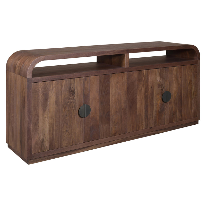 Sideboard Baldwin spicebrown – Mangoholz Anrichte 180 cm
