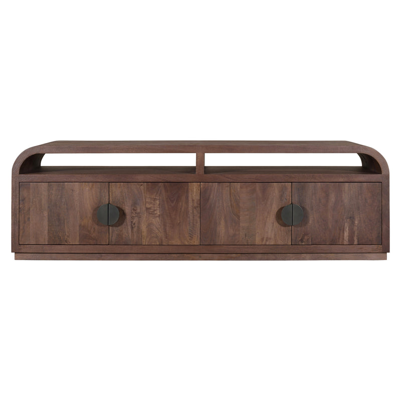 TV-Schrank Baldwin aus massivem Mangoholz, 180 cm, spicebrown