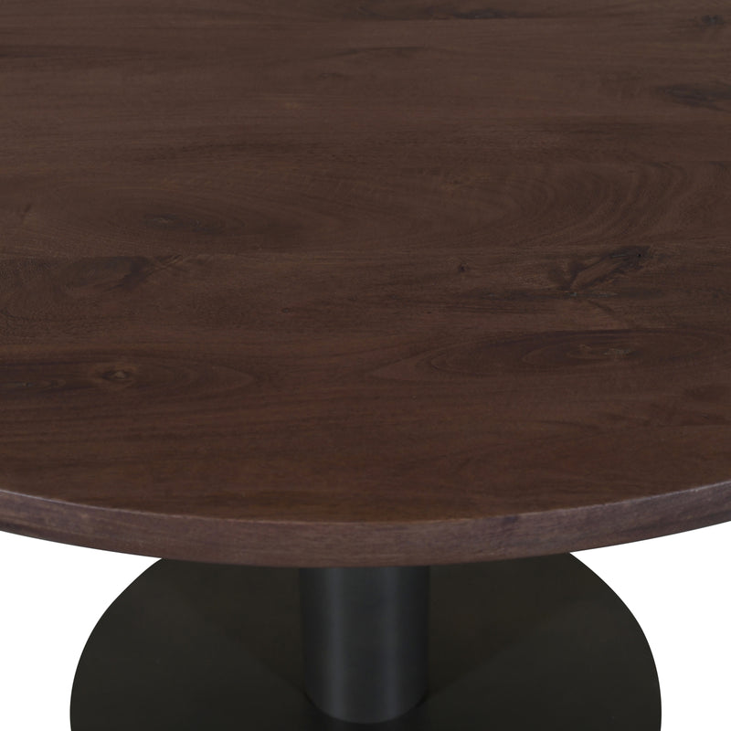 Esstisch Baldwin spicebrown Ø130 cm, Mangoholz & Eisen, Richmond