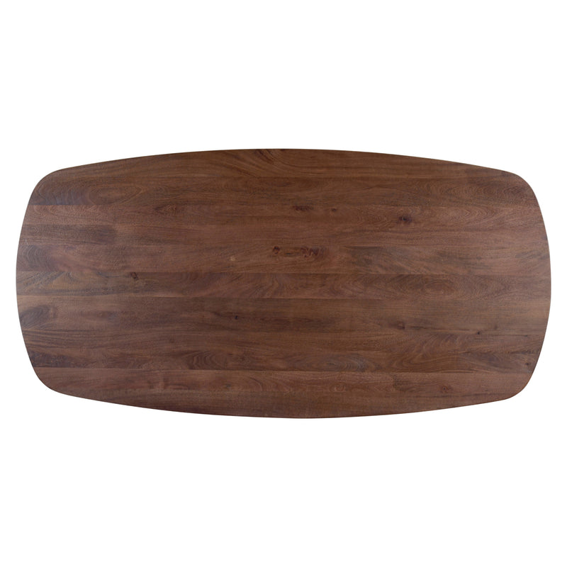 Thekentisch Baldwin – Massivholz Bartisch in Spicebrown, 200x100 cm