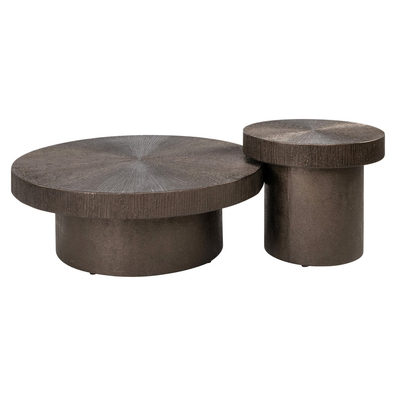 Richmond Couchtisch Lindo Brunzae, 2er-Set aus Metall und MDF
