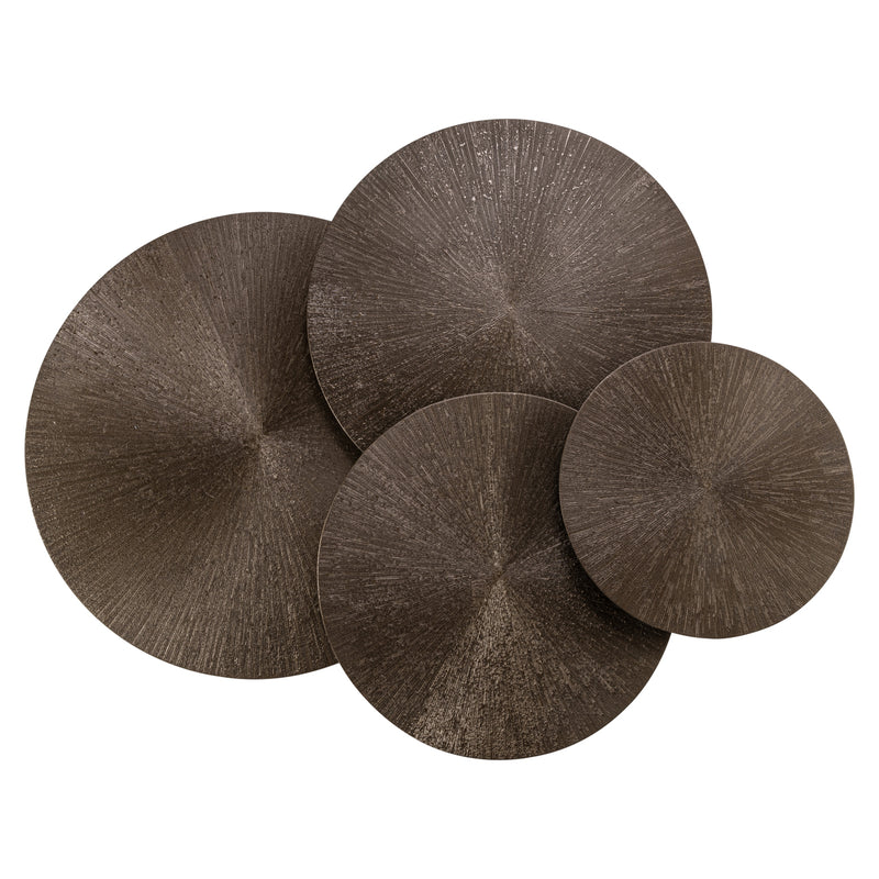 Couchtisch Quadra 4er-Set Brunzae – MDF & Metall, Nesting-Design