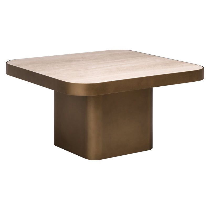 Richmond Couchtisch Claridge beige 70x70 cm, Keramik & Glas