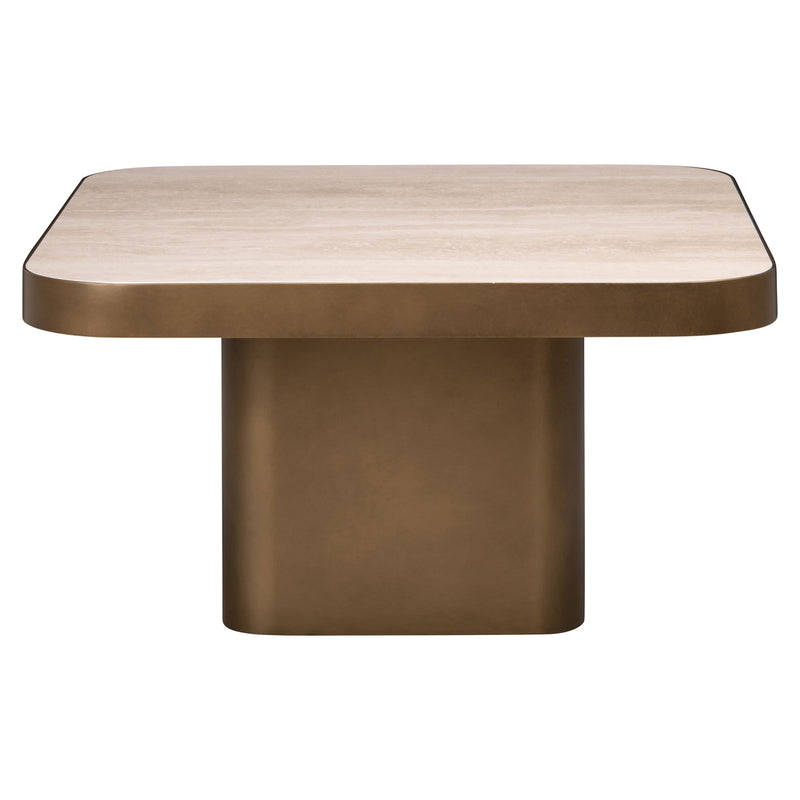 Richmond Couchtisch Claridge beige 70x70 cm, Keramik & Glas