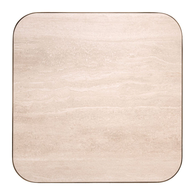 Richmond Couchtisch Claridge beige 70x70 cm, Keramik & Glas