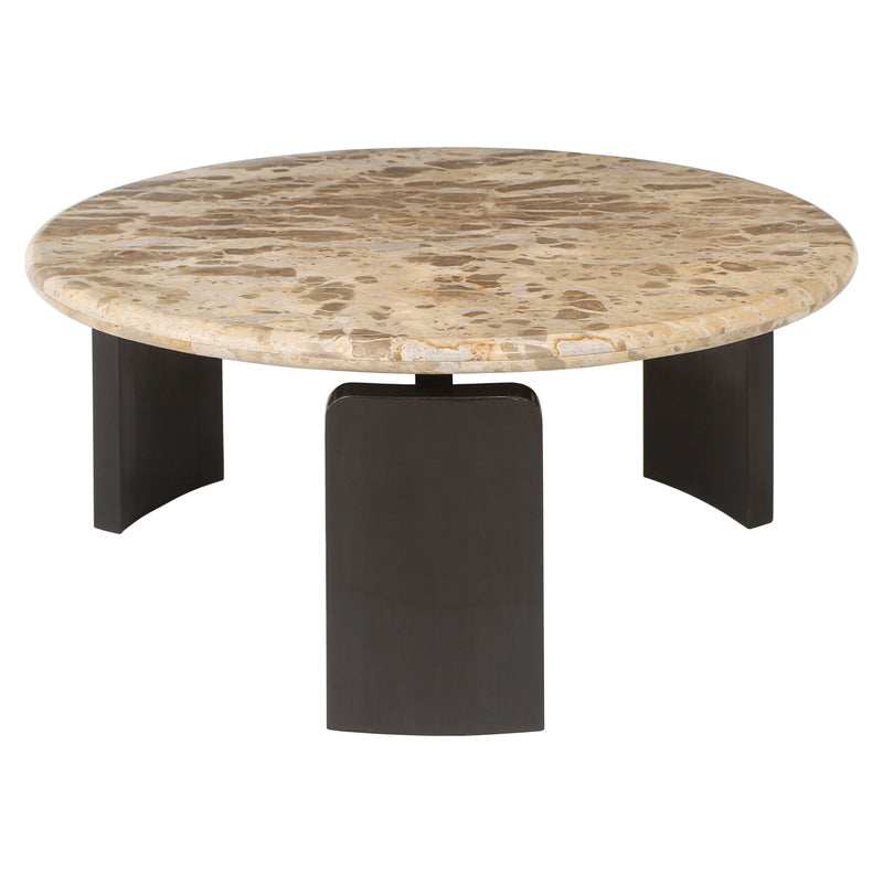Couchtisch Bayonne Bronze im 2er-Set - Marmor & Messing