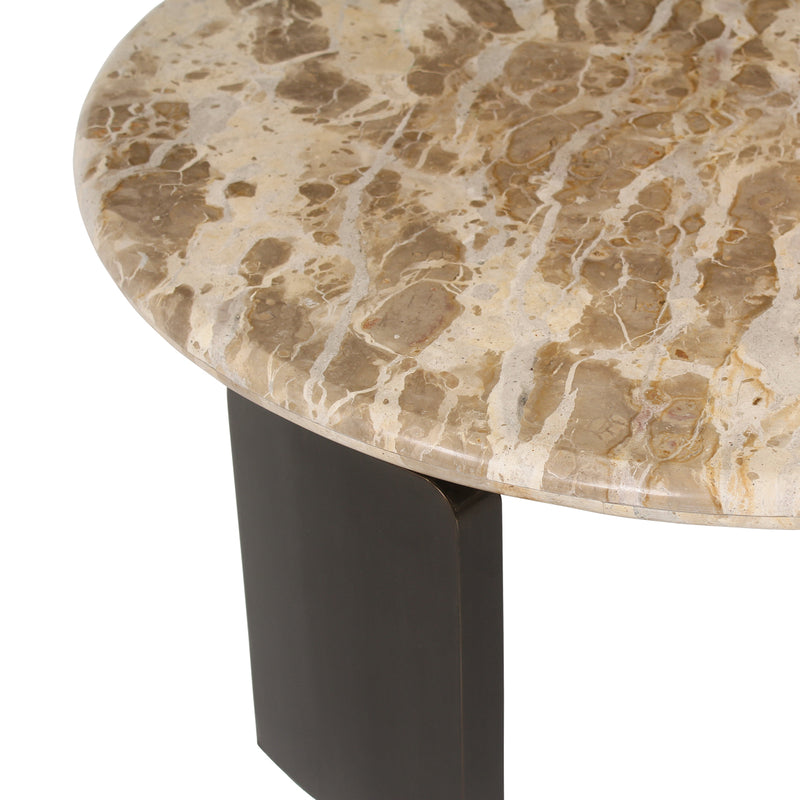 Couchtisch Bayonne Bronze im 2er-Set - Marmor & Messing