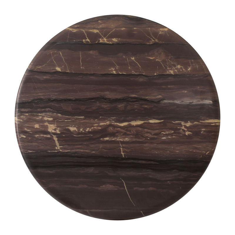 Couchtisch Menton burgundy im 2er-Set, Marmor & Messing, Richmond