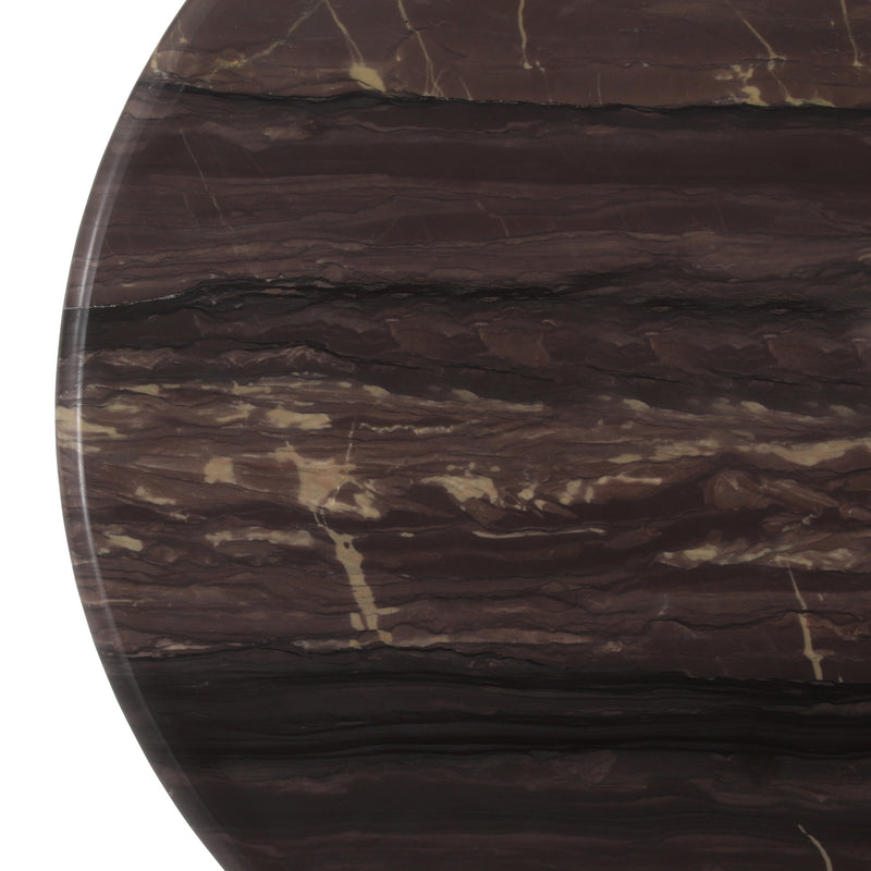 Couchtisch Menton burgundy im 2er-Set, Marmor & Messing, Richmond