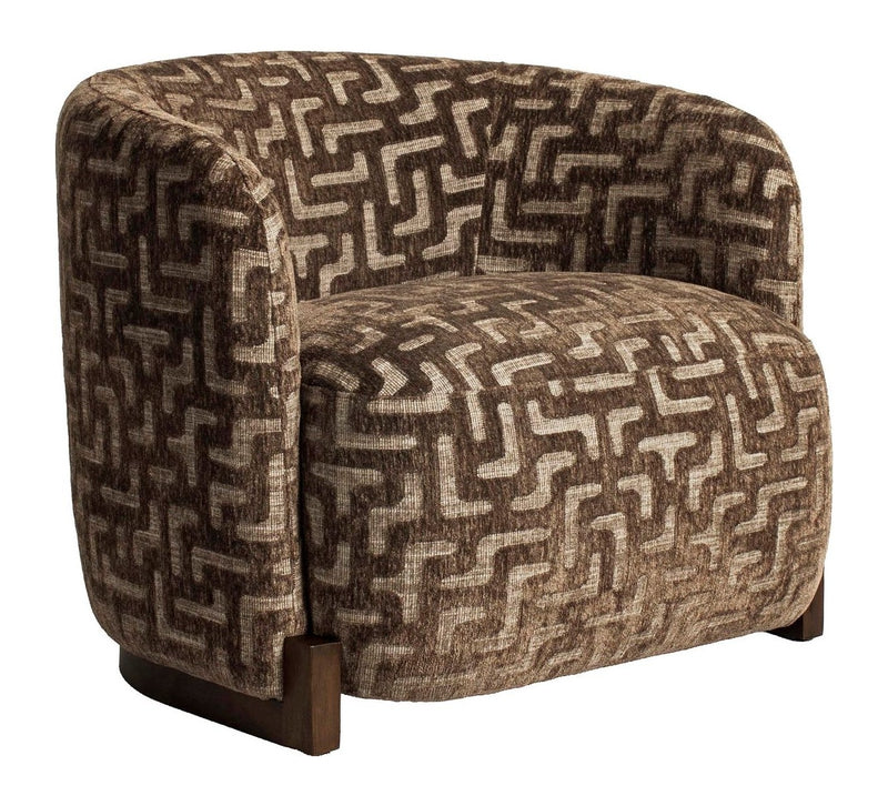 Lounge Stuhl Hannah von Richmond, Brown Labyrinth, fire retardant