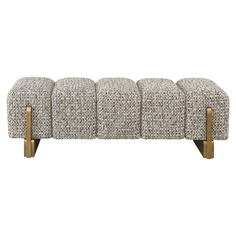 Richmond Bank Caleo Cobblestone – Polstersitzbank mit Steppmuster