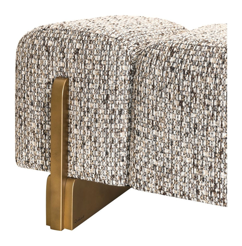 Richmond Bank Caleo Cobblestone – Polstersitzbank mit Steppmuster
