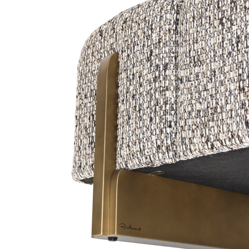 Richmond Bank Caleo Cobblestone – Polstersitzbank mit Steppmuster