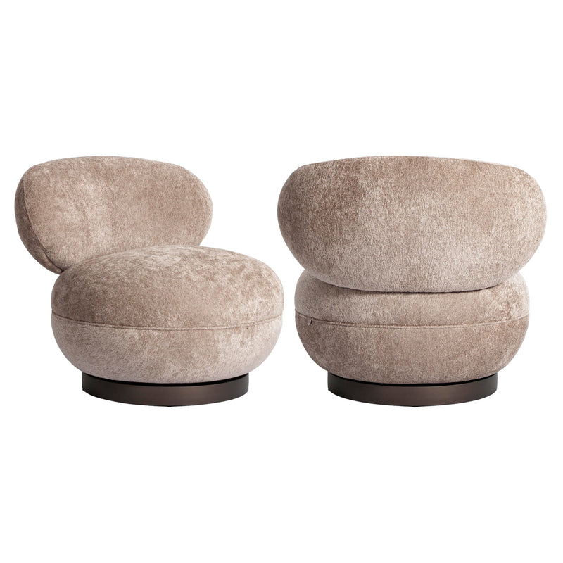 Loungesessel Jace Sand mit Drehfunktion – Richmond Lounge Stuhl