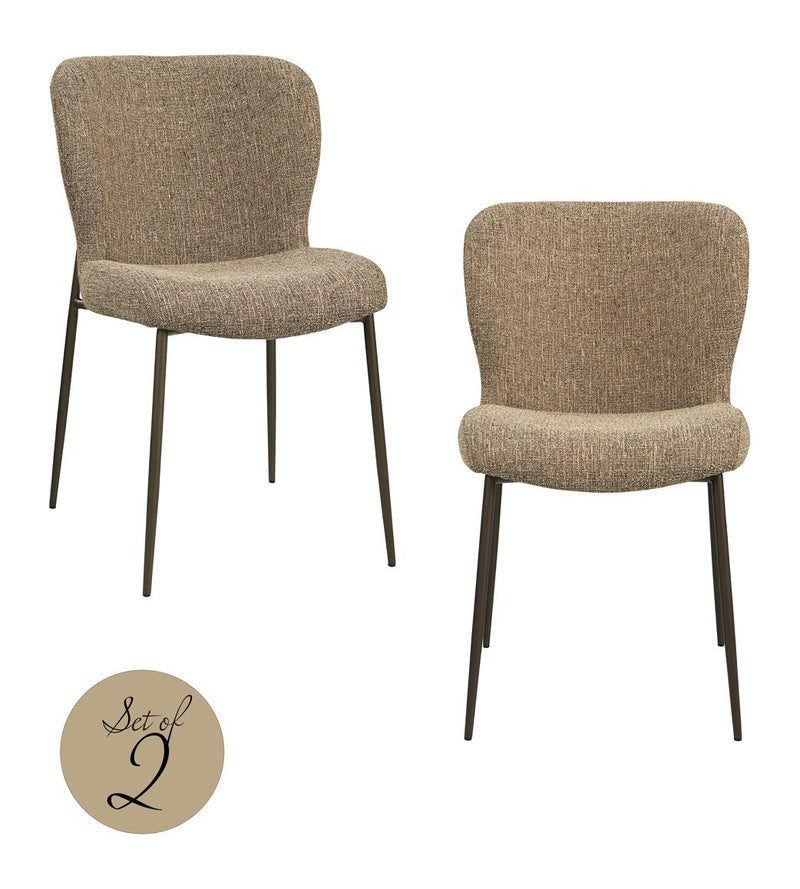 Esszimmerstuhl Odarby Brown Tweed im 2er-Set - Richmond Design