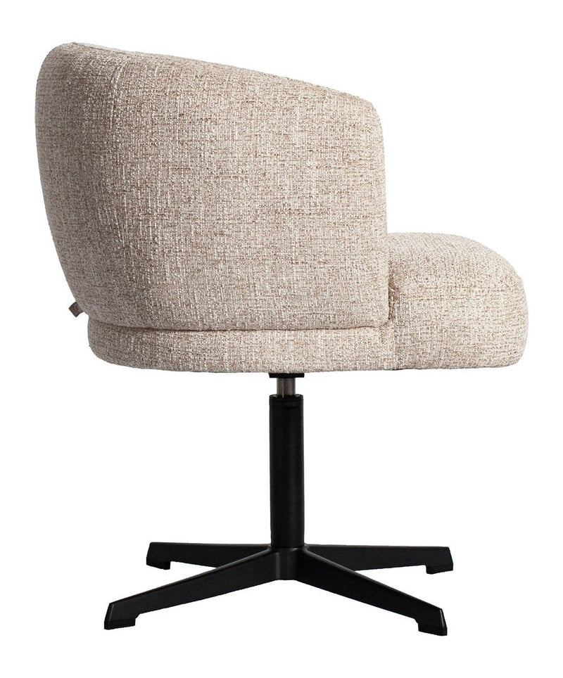Esszimmerstuhl Dinan Cream Tweed mit Drehfunktion – Richmond