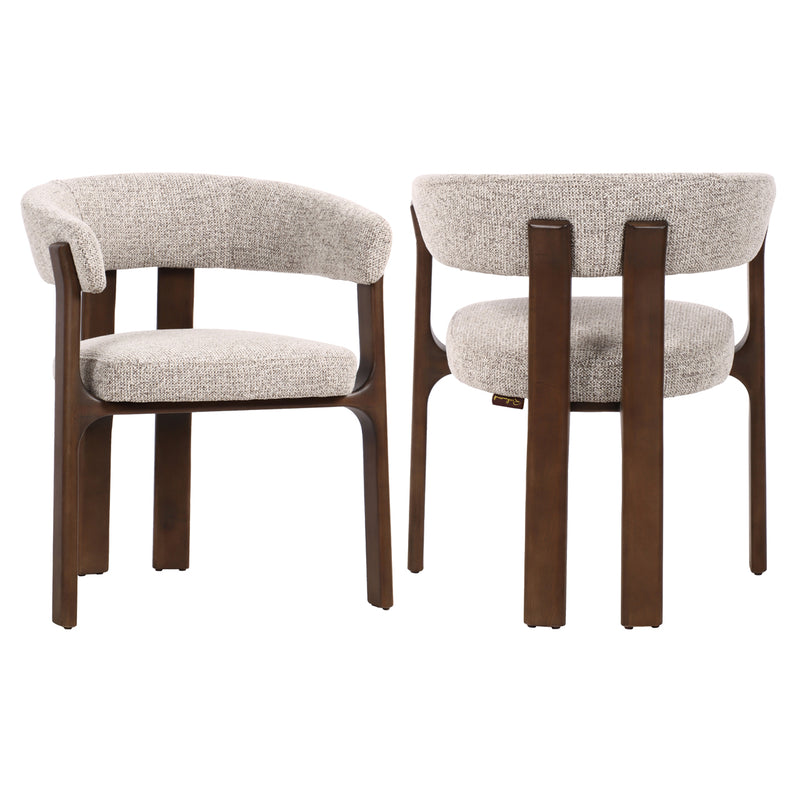 Esszimmerstuhl Contigo Mocca Fancy – Buchenholz, skulpturale Form