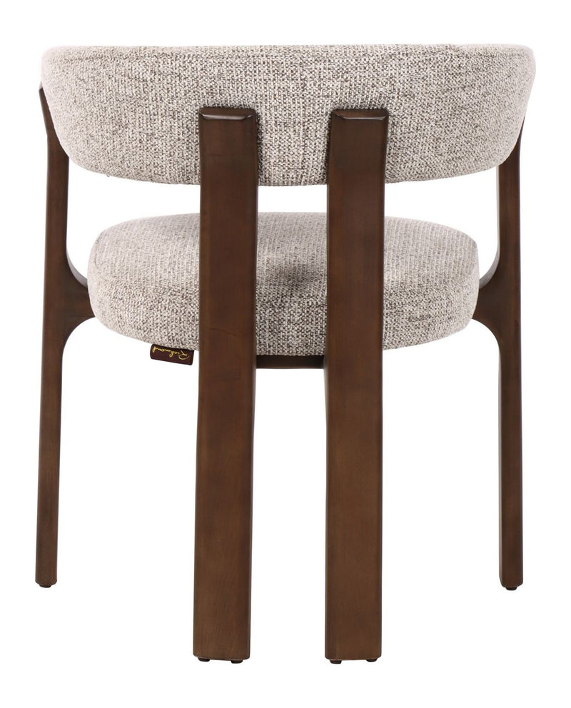 Esszimmerstuhl Contigo Mocca Fancy – Buchenholz, skulpturale Form