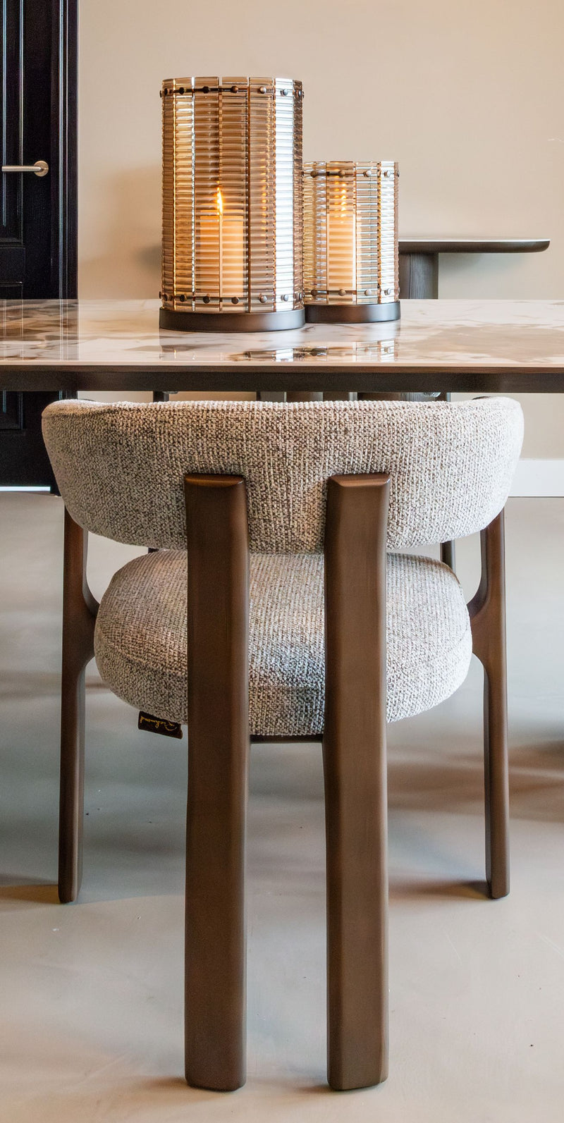 Esszimmerstuhl Contigo Mocca Fancy – Buchenholz, skulpturale Form