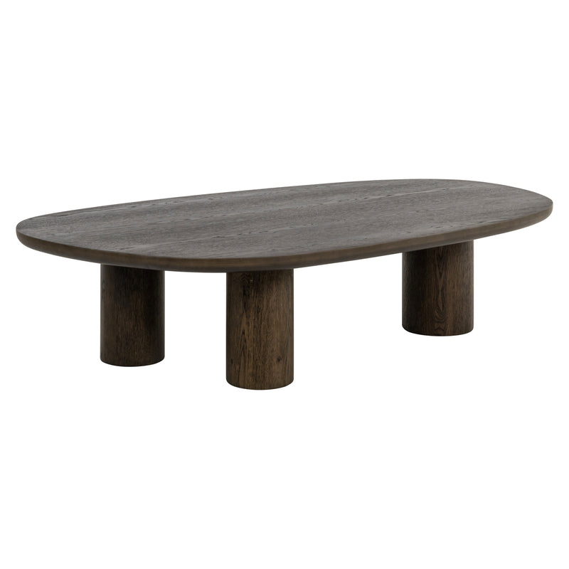 Couchtisch Ellington in Braun mit Eichenfurnier, 150x80 cm