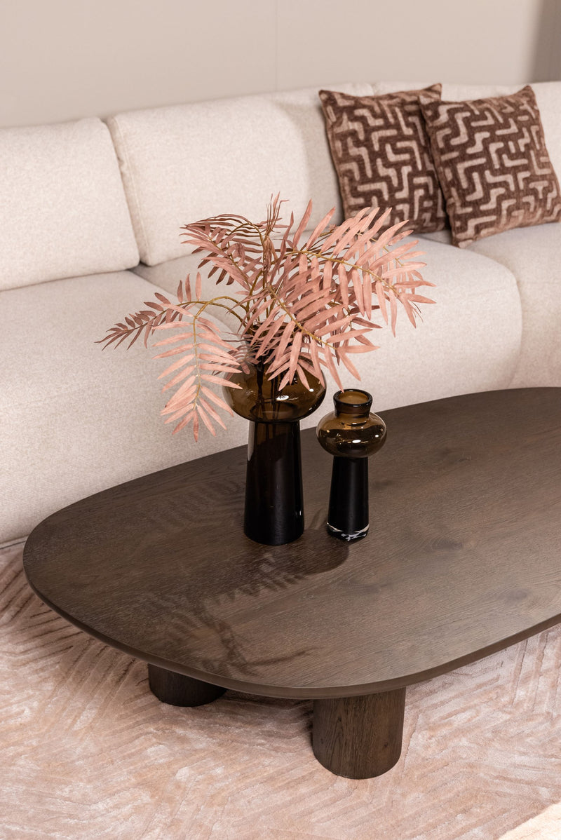 Couchtisch Ellington in Braun mit Eichenfurnier, 150x80 cm