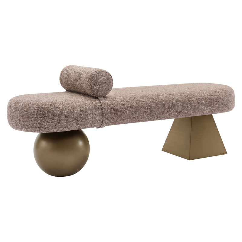 Bank Alexander Jones – Sitzbank Tweed Braun für Flur & Esszimmer