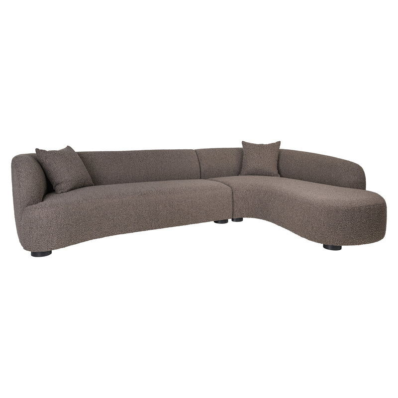 Richmond Sofa Pandora Chunky Lounge rechts, XXL-Eckcouch braun