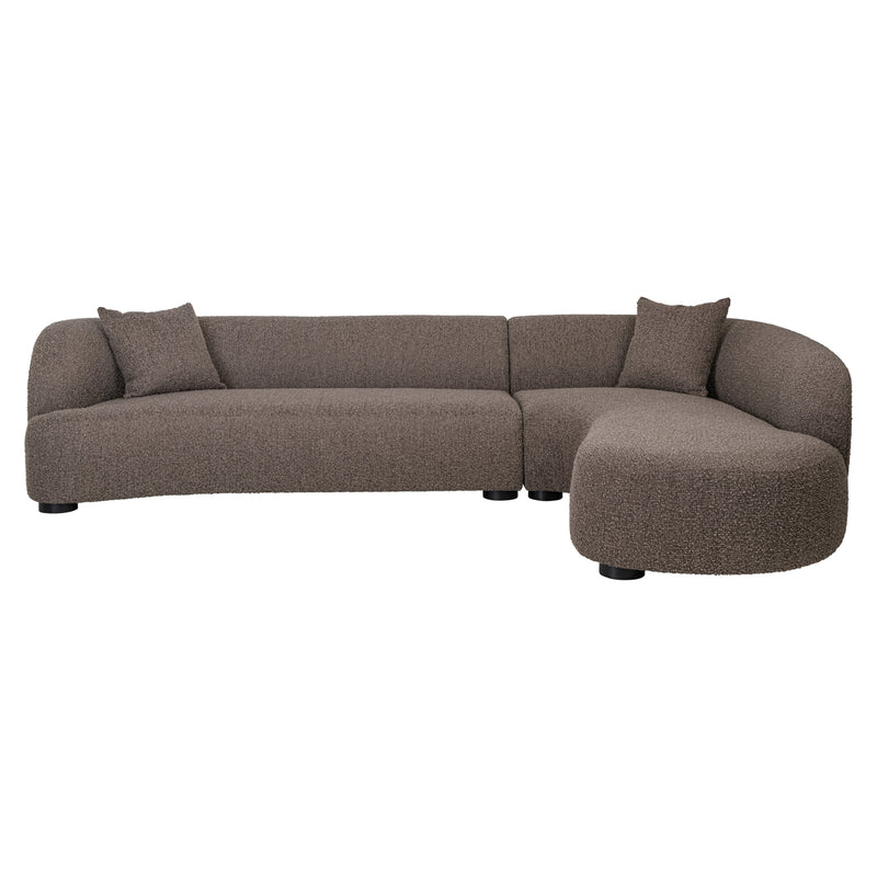 Richmond Sofa Pandora Chunky Lounge rechts, XXL-Eckcouch braun