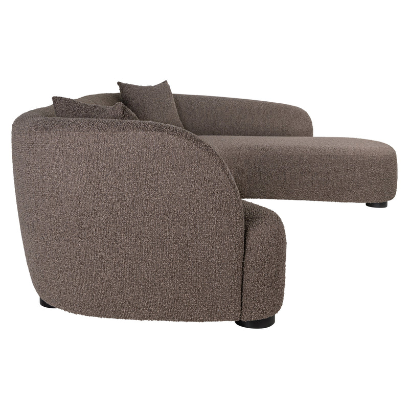 Richmond Sofa Pandora Chunky Lounge rechts, XXL-Eckcouch braun