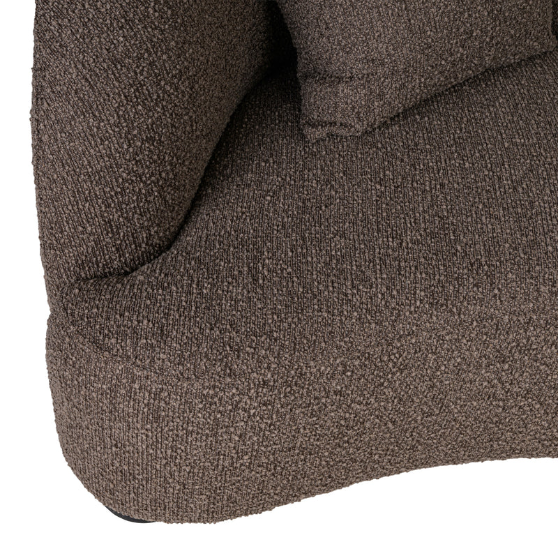 Richmond Sofa Pandora Chunky Lounge rechts, XXL-Eckcouch braun