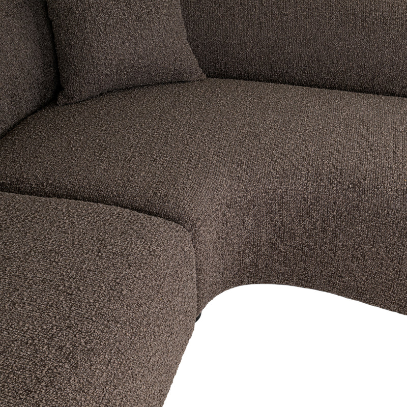 Richmond Sofa Pandora Chunky Lounge rechts, XXL-Eckcouch braun