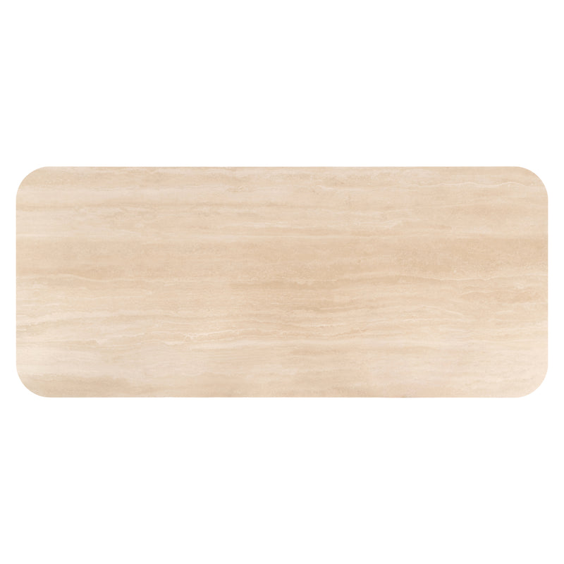 Esstisch Nando 270 cm Richmond – Eichenfurnier & Travertin-Keramik