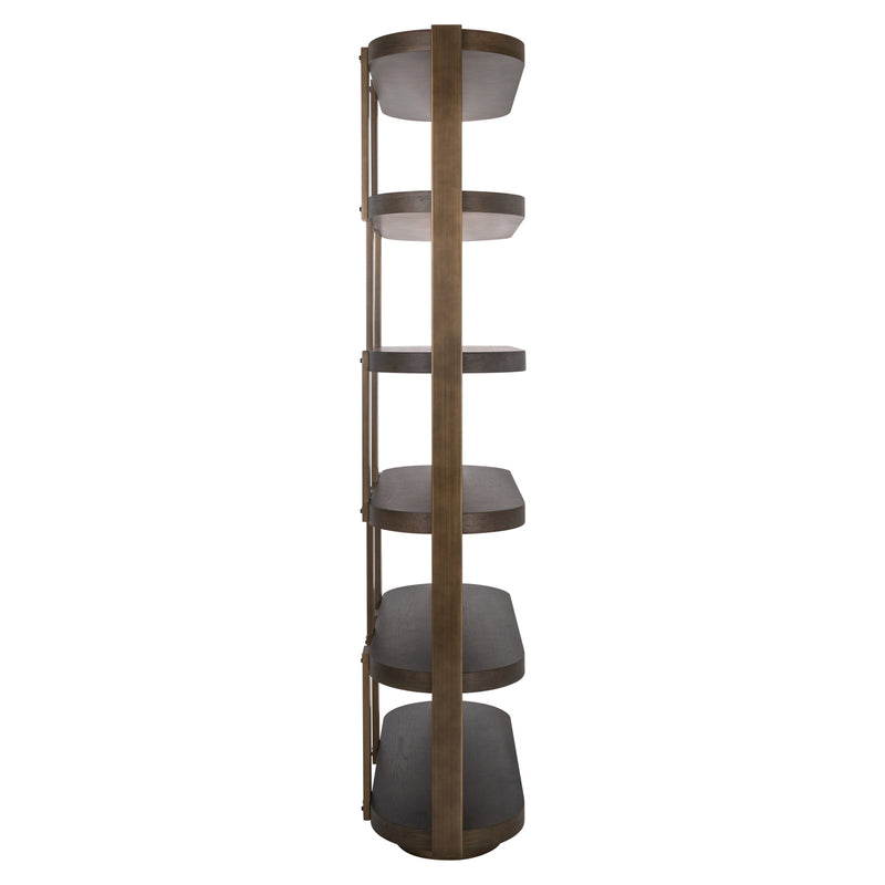 Vitrine Ellington Braun mit Eichenfurnier für Ihr Wohnzimmer