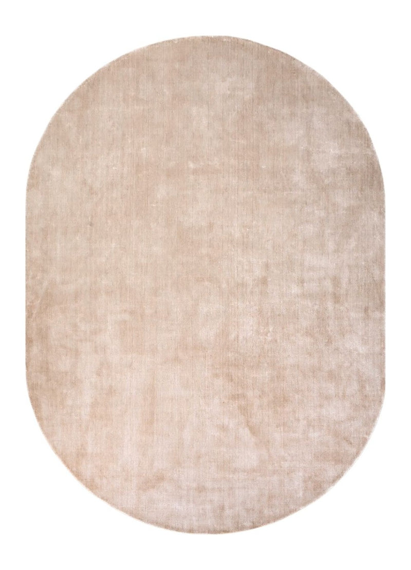 Teppich Millav beige 220x320 cm – weicher Viskose-Baumwoll-Teppich