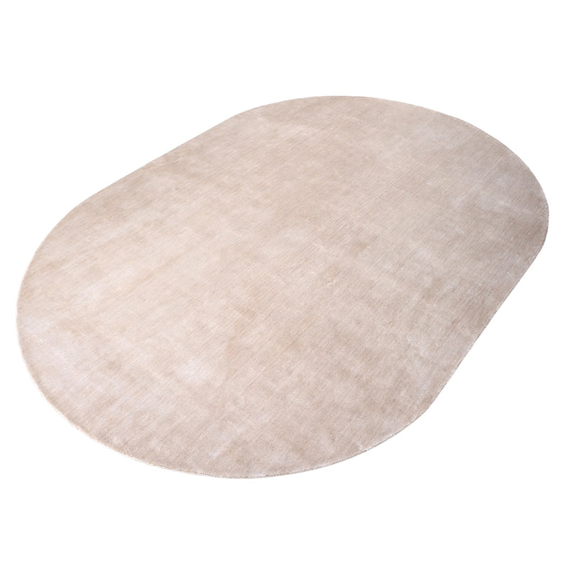 Teppich Millav beige 220x320 cm – weicher Viskose-Baumwoll-Teppich