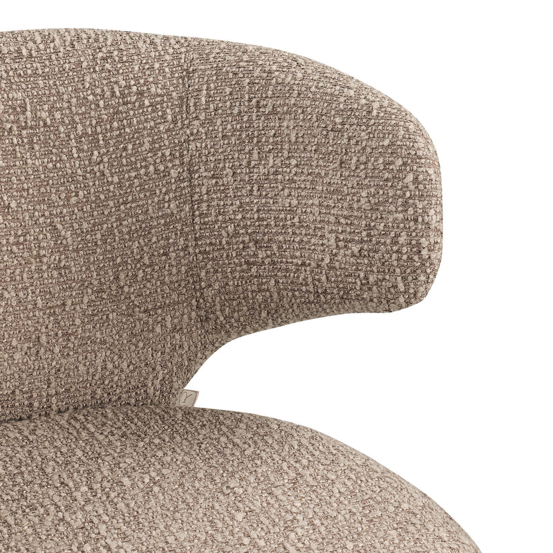 Barhocker Viola Mocca Chunky – gepolstert für Küche und Barbereich