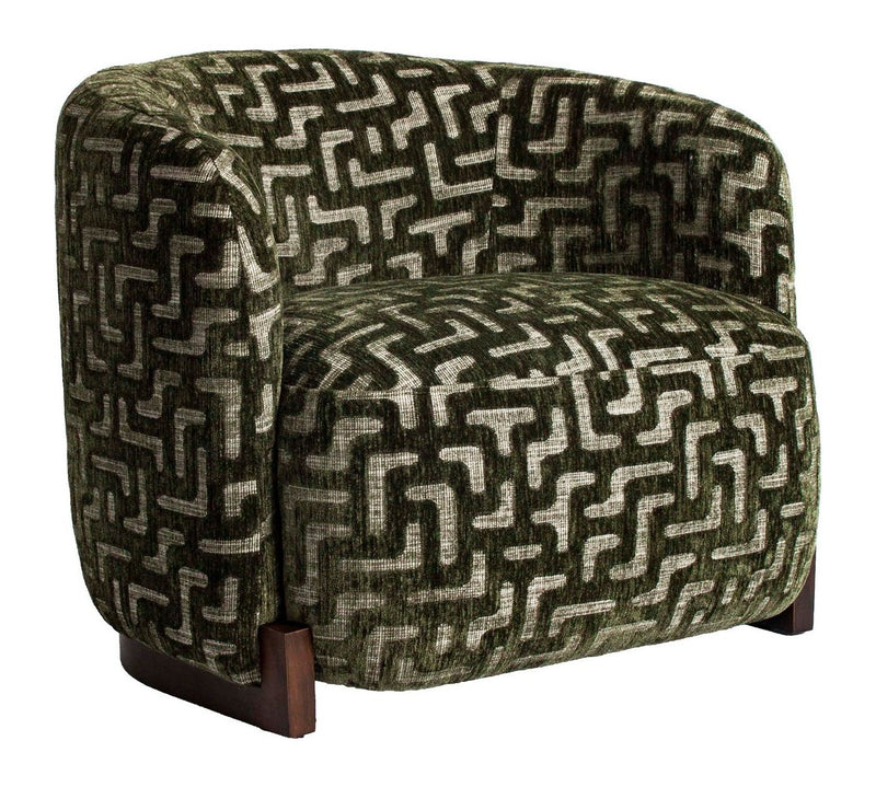 Richmond Loungesessel Hannah Moss Labyrinth, fire retardant