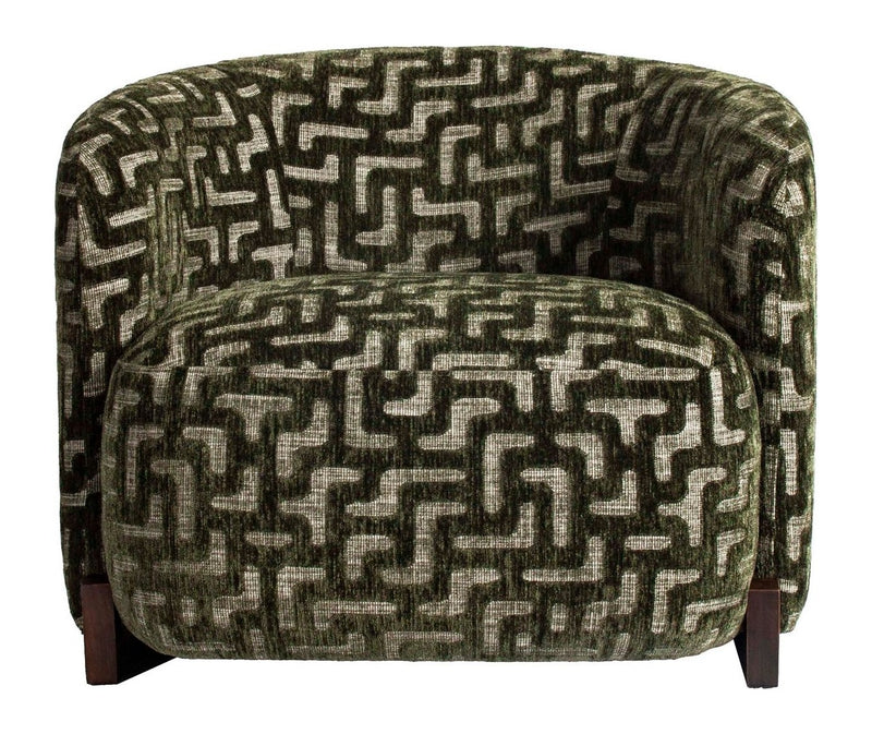 Richmond Loungesessel Hannah Moss Labyrinth, fire retardant