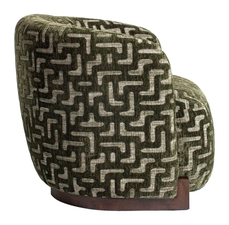 Richmond Loungesessel Hannah Moss Labyrinth, fire retardant