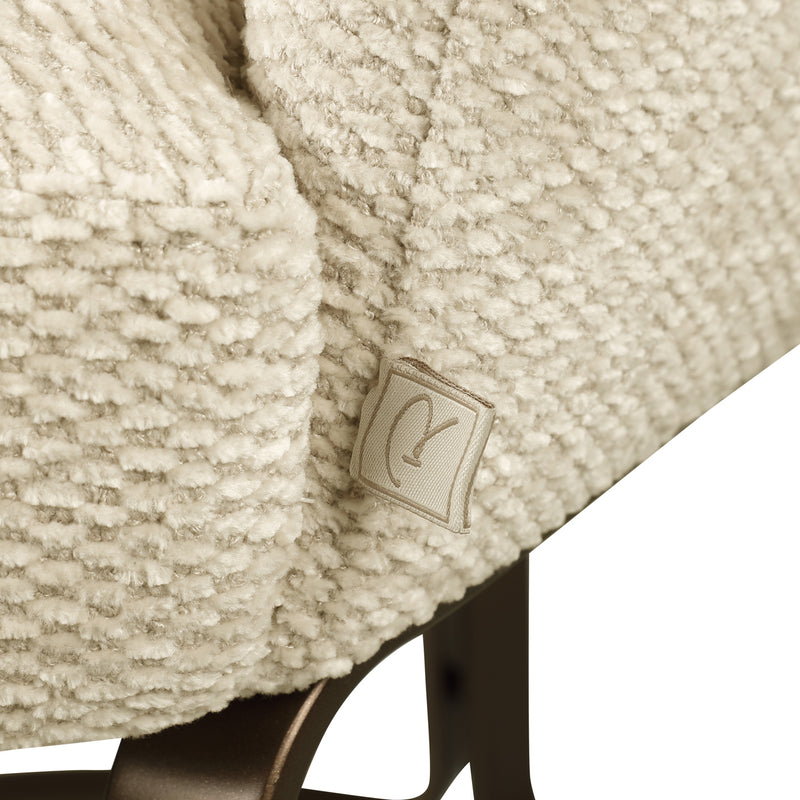 Esszimmerstuhl Hadley in Natural Boldweave mit Polyester-Bezug