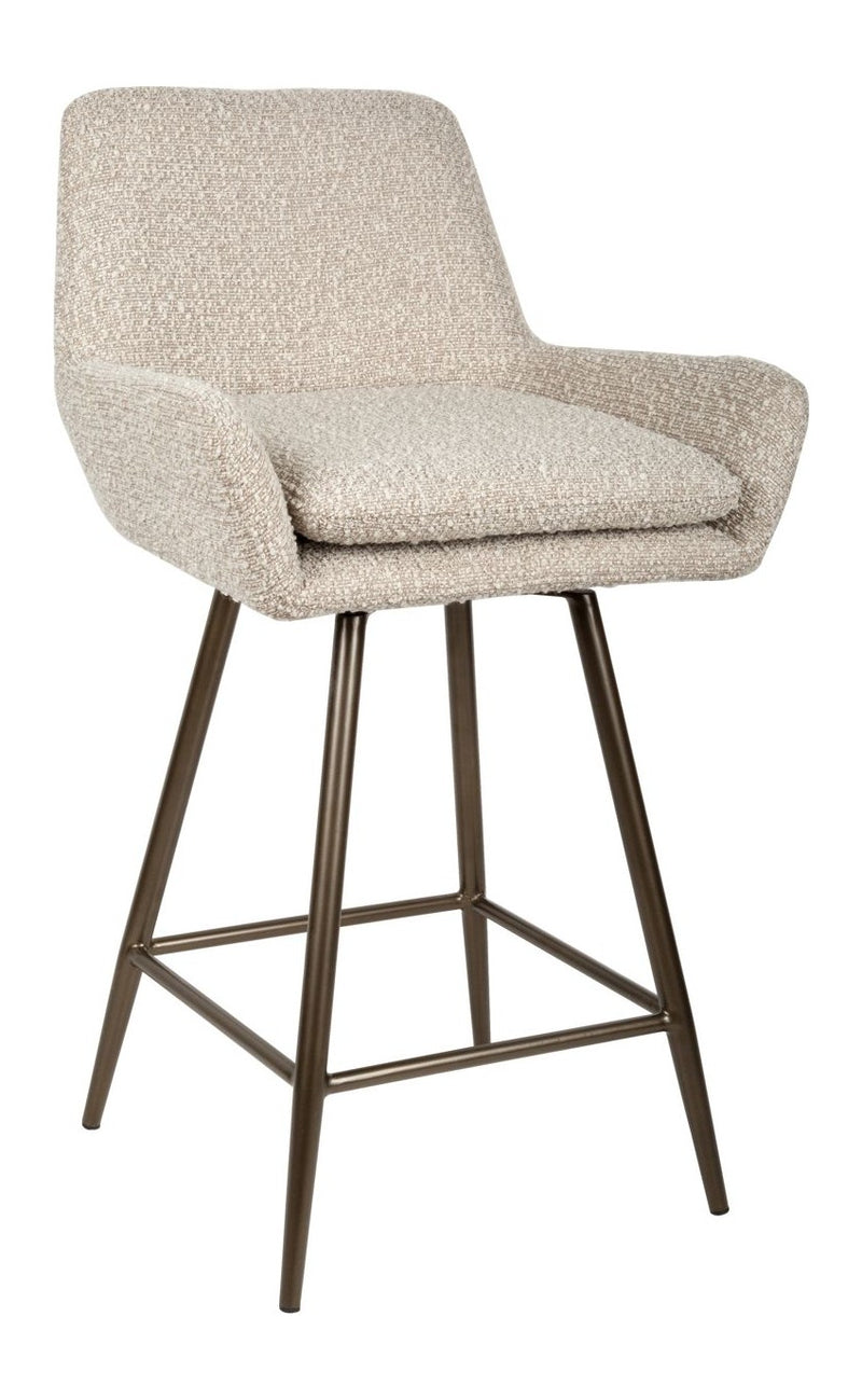 Barhocker Linsey natural chunky, drehbar, Richmond 2er-Set