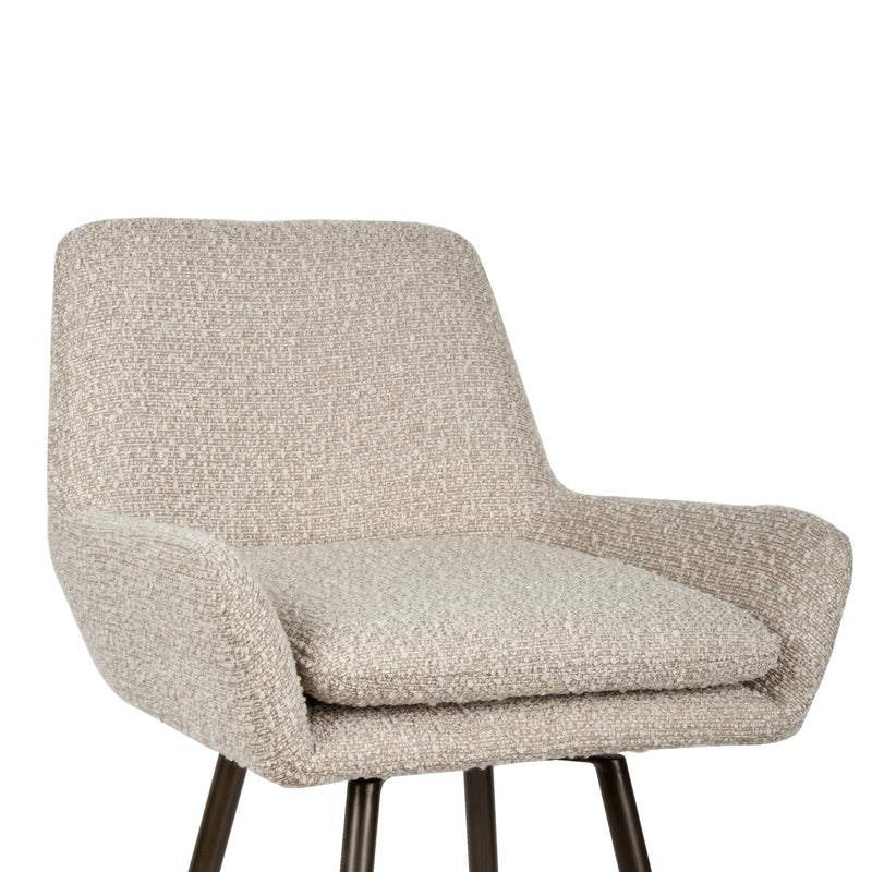 Barhocker Linsey natural chunky, drehbar, Richmond 2er-Set